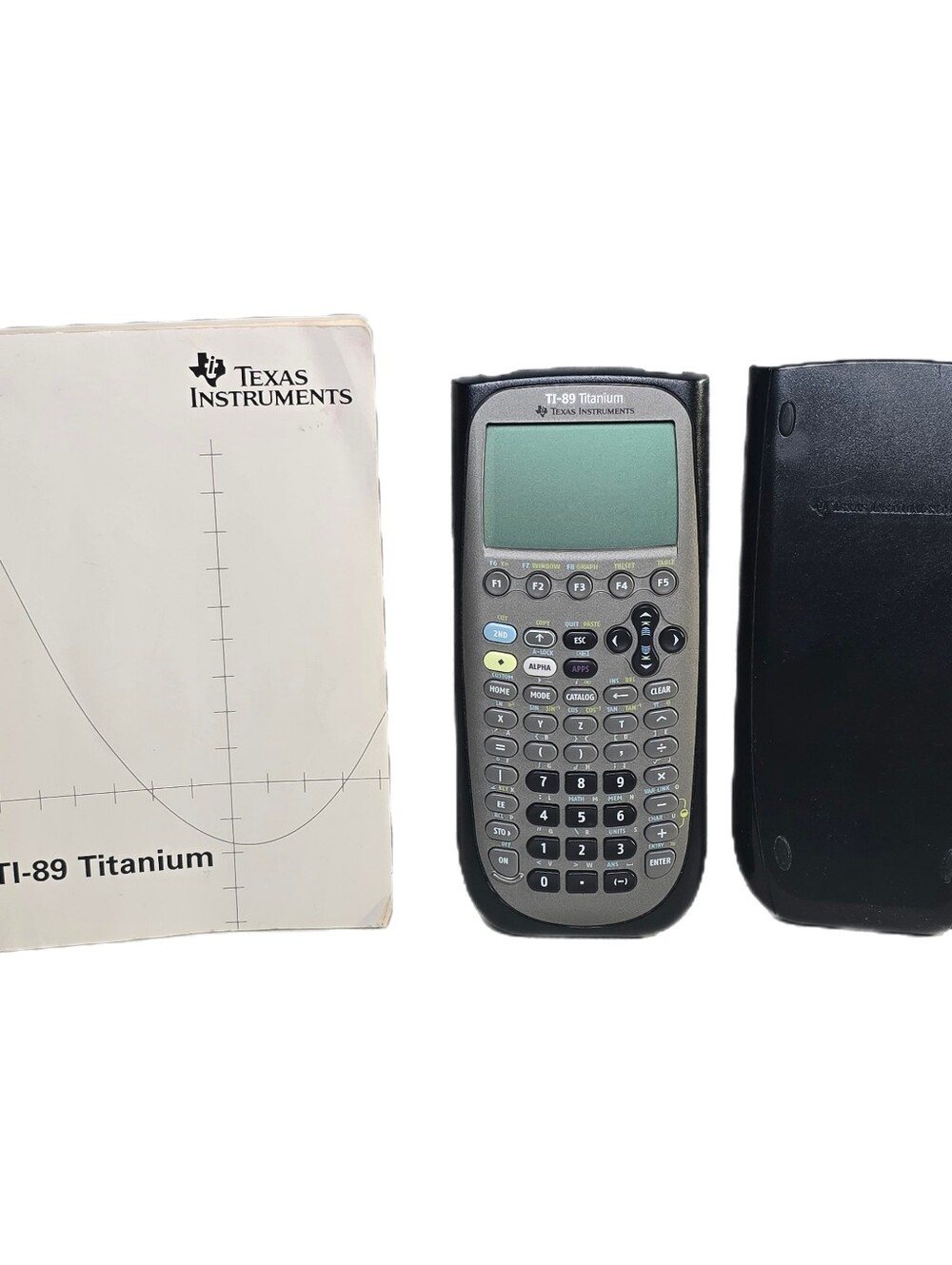 Texas Instruments TI-89 Titanium Graphing Calculator - Black w/ Manual TESTED